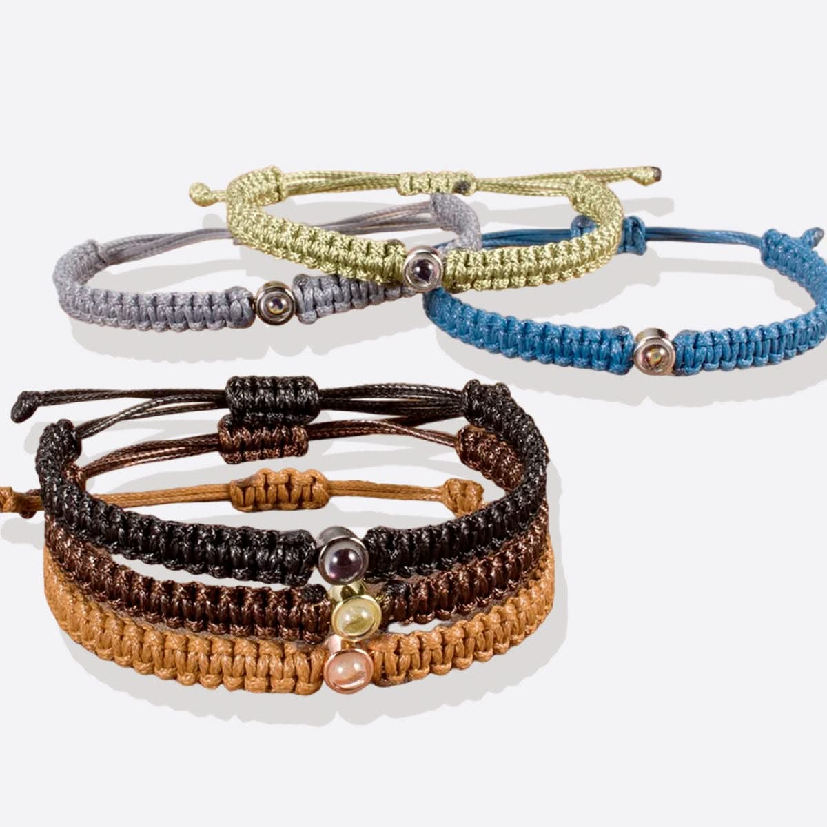 Pulsera trenzada personalizada con foto