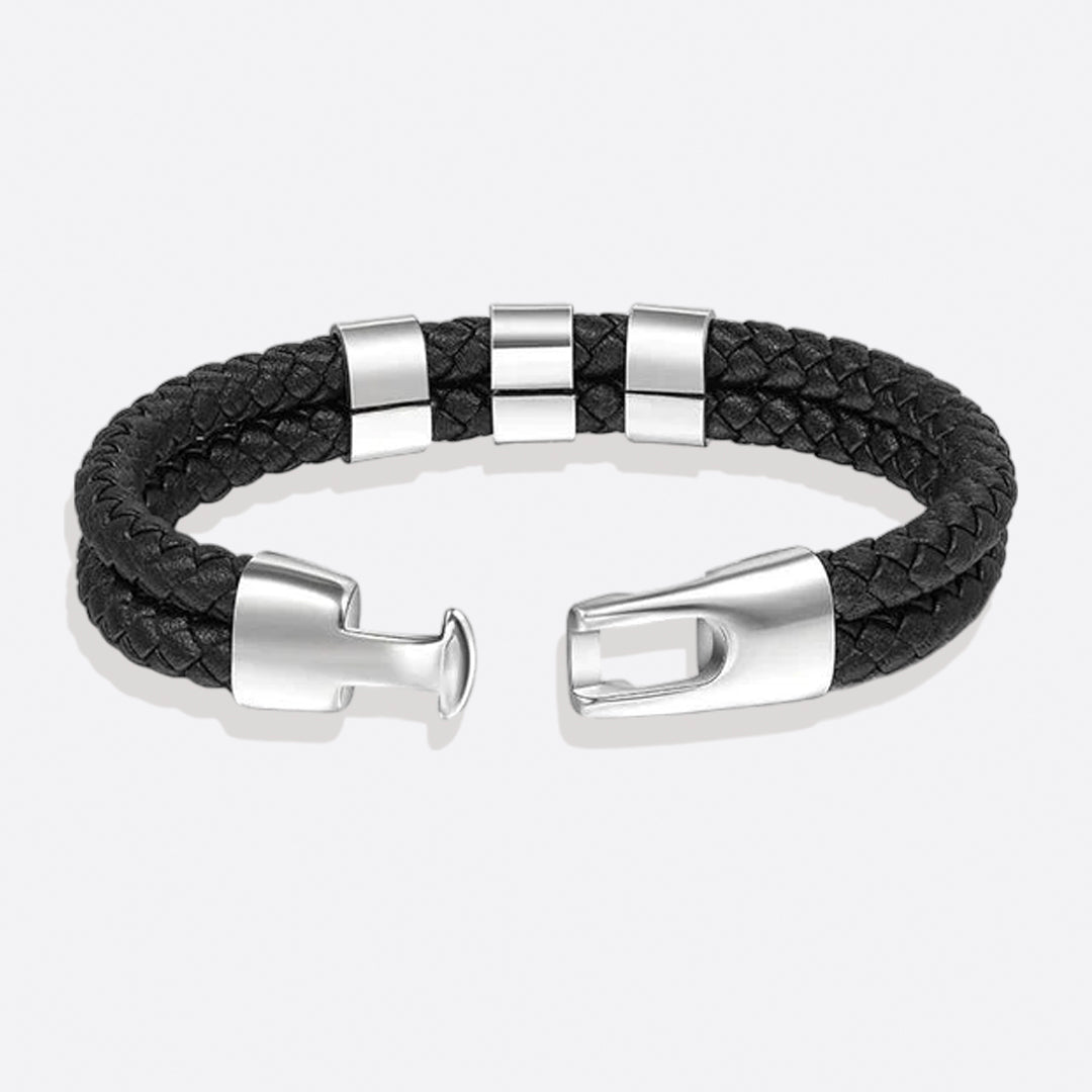 Pulsera minimalista personalizada con cuentas y nombre