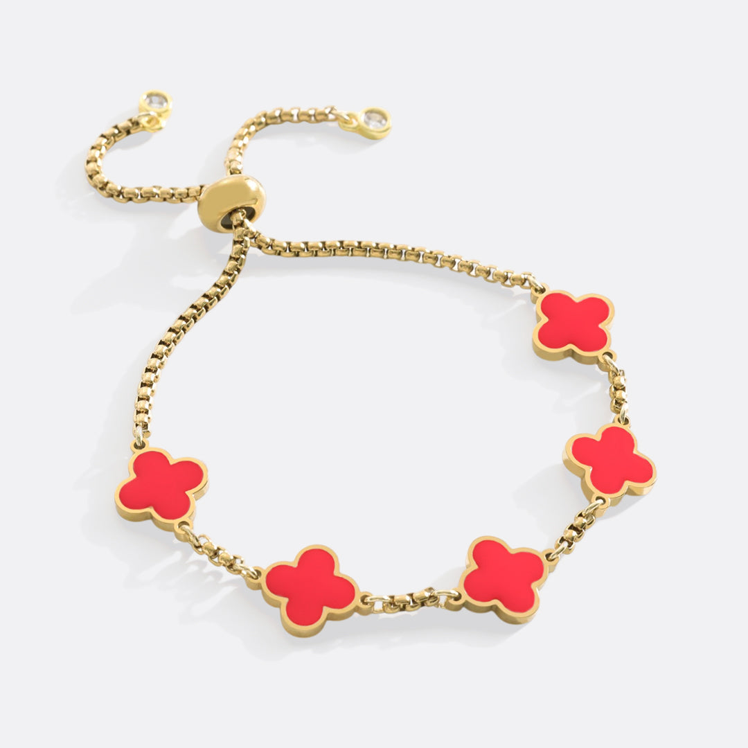 Pulsera esmaltada Trébol