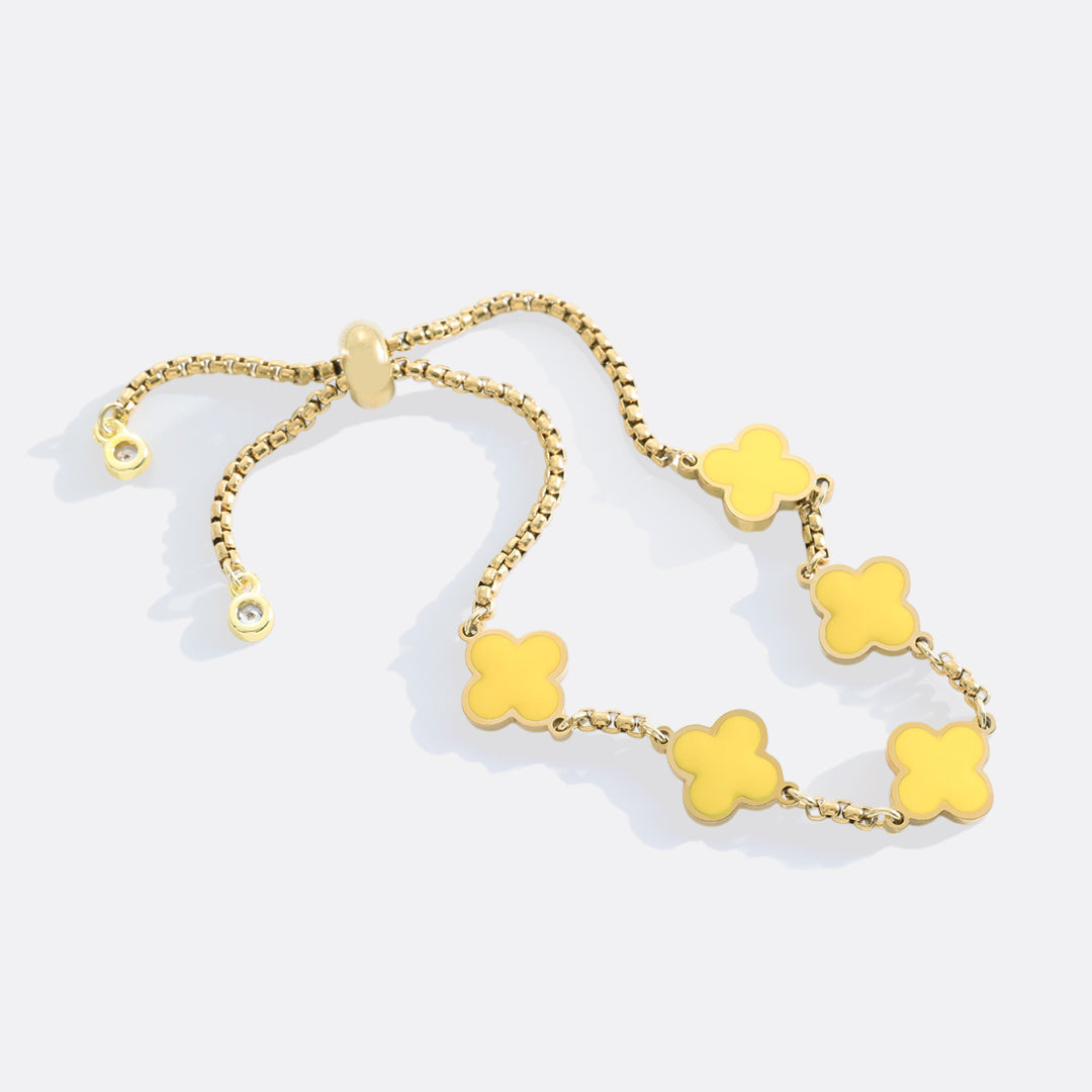 Pulsera esmaltada Trébol