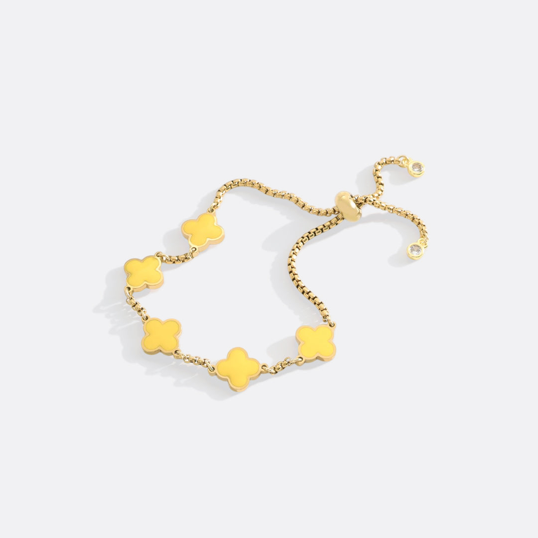 Pulsera esmaltada Trébol