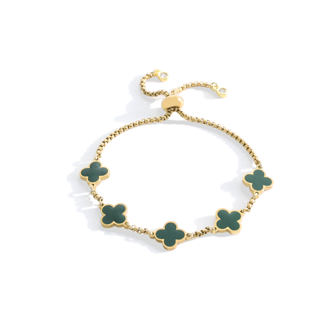Pulsera esmaltada Trébol