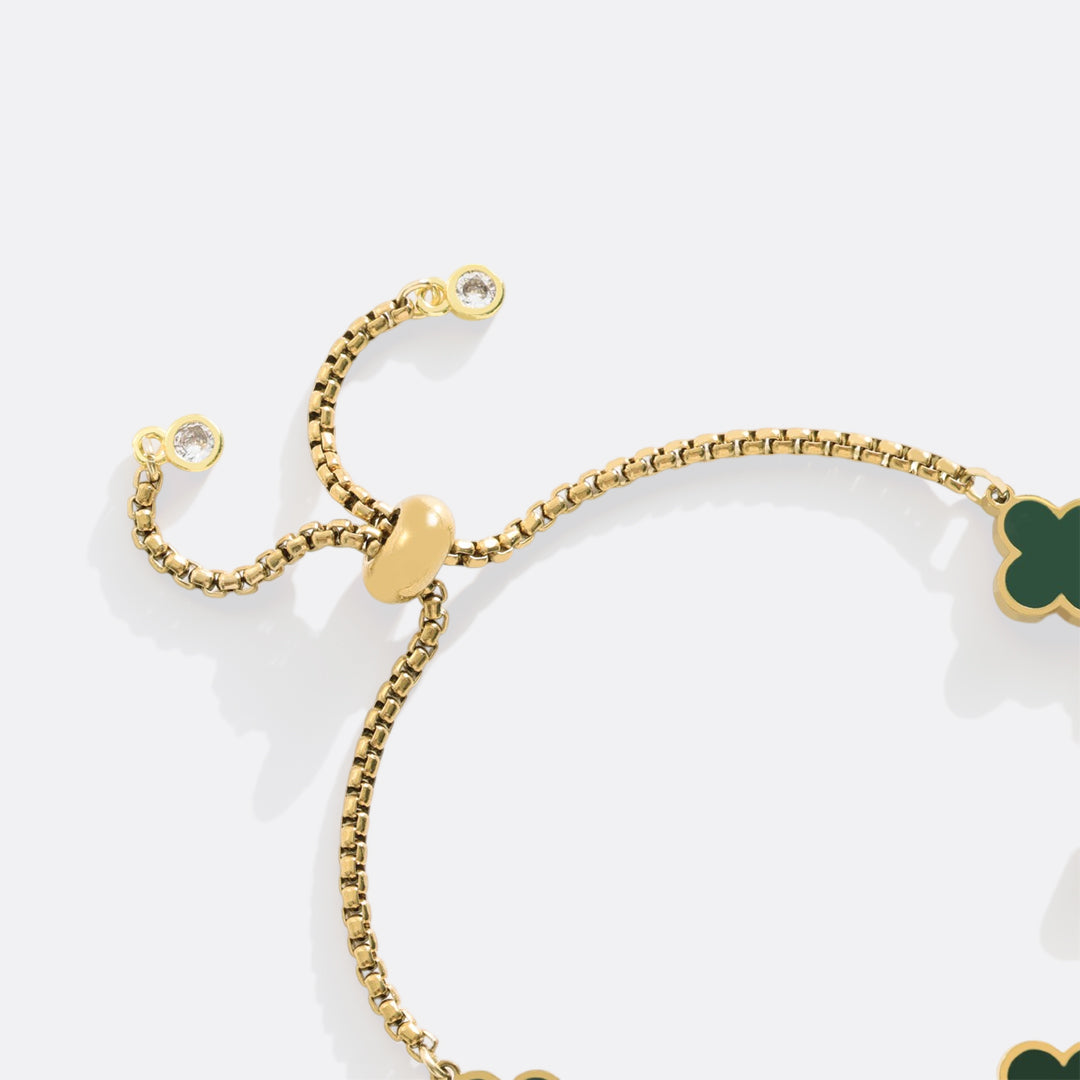 Pulsera esmaltada Trébol