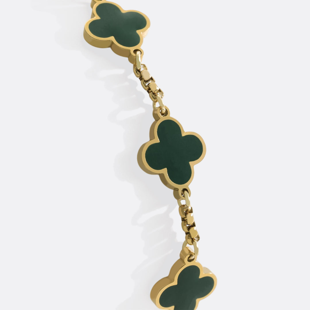 Pulsera esmaltada Trébol