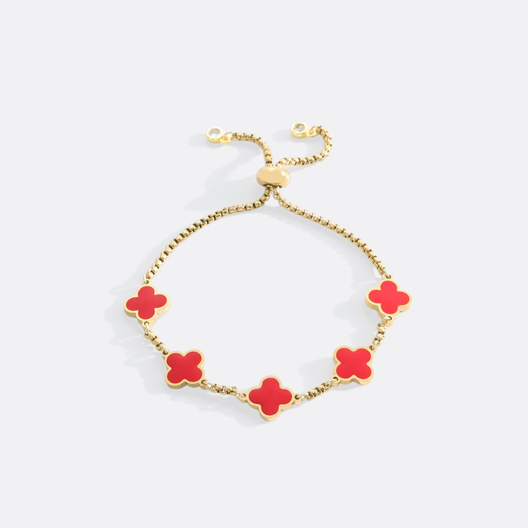 Pulsera esmaltada Trébol