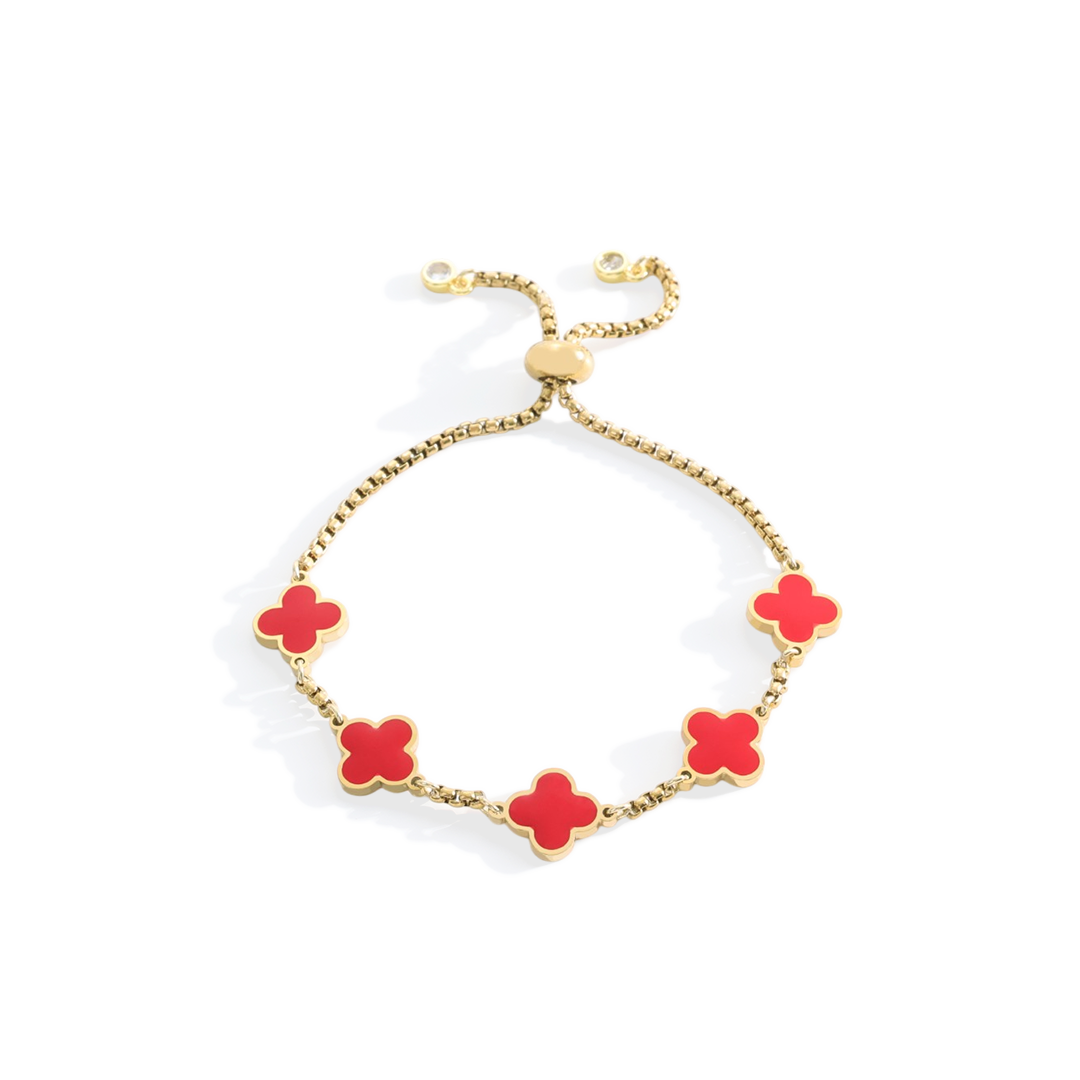 Pulsera esmaltada Trébol