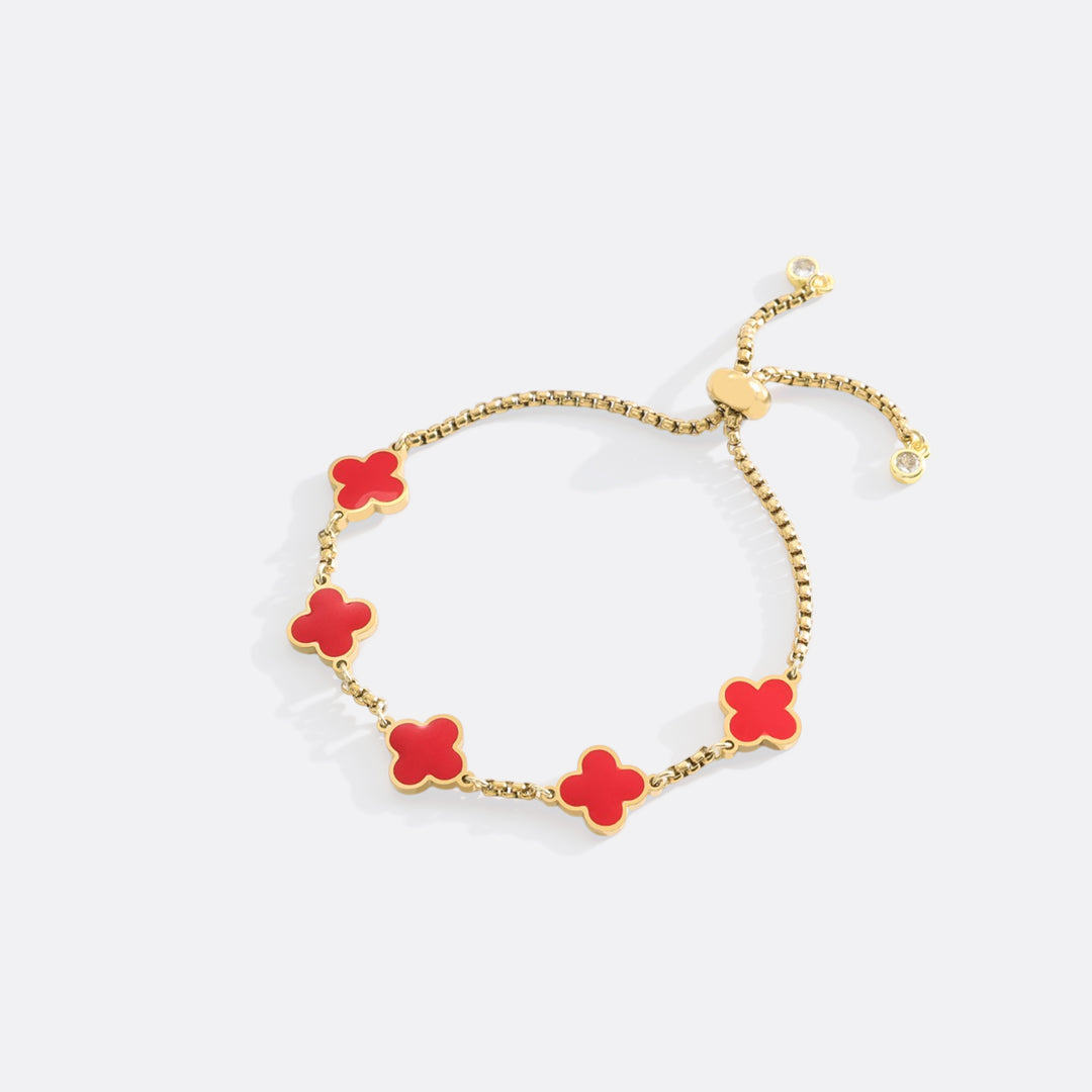 Pulsera esmaltada Trébol