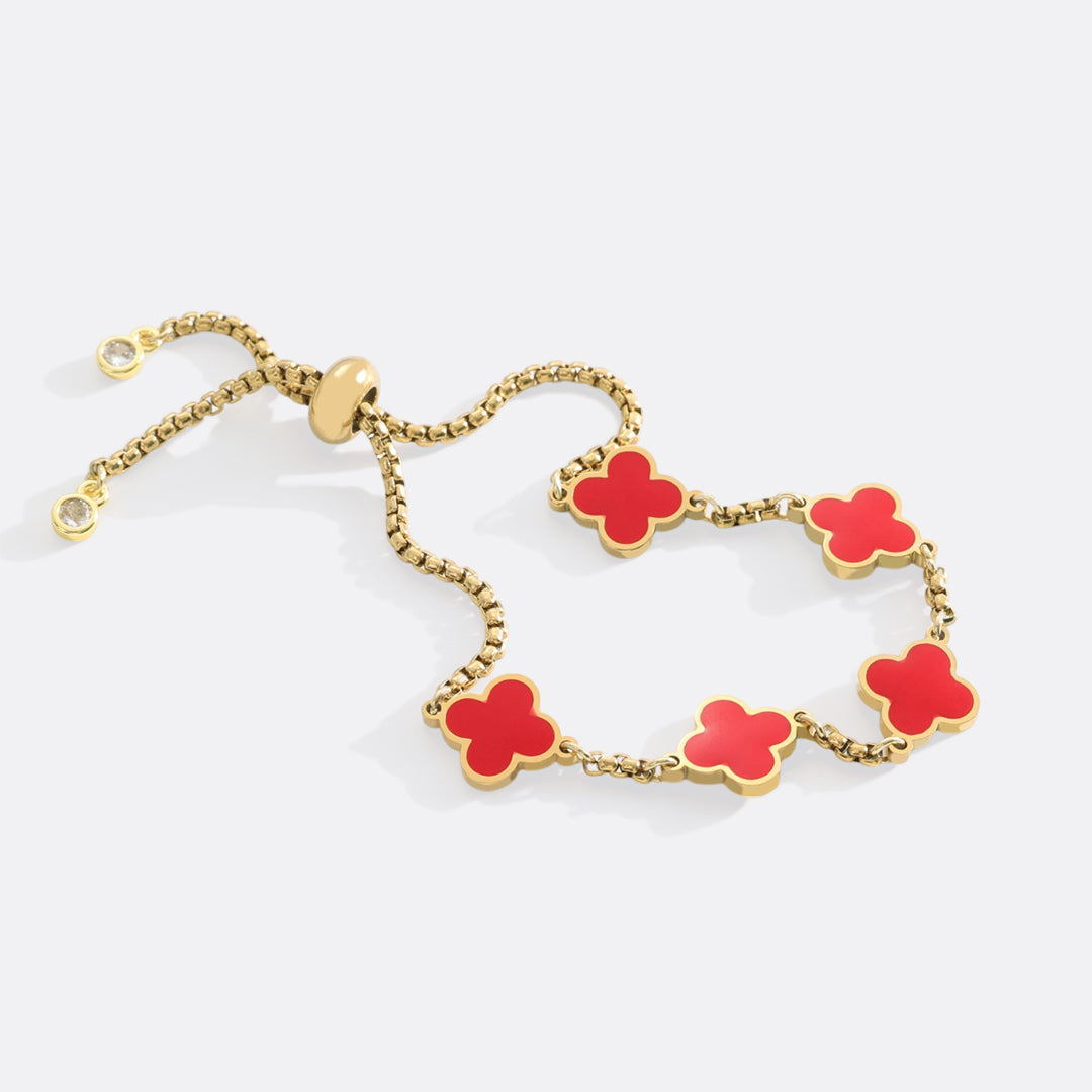 Pulsera esmaltada Trébol