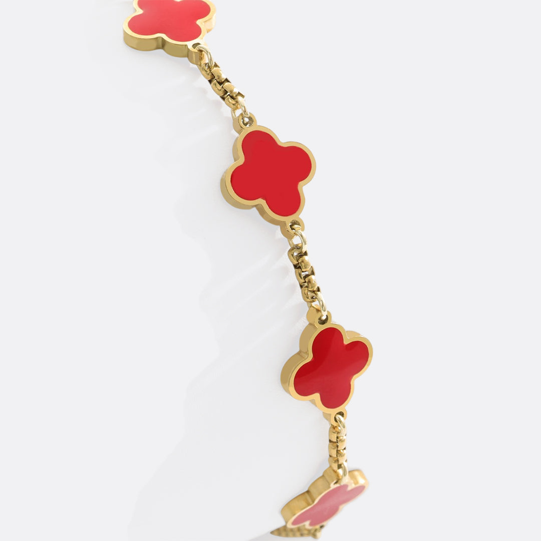 Pulsera esmaltada Trébol