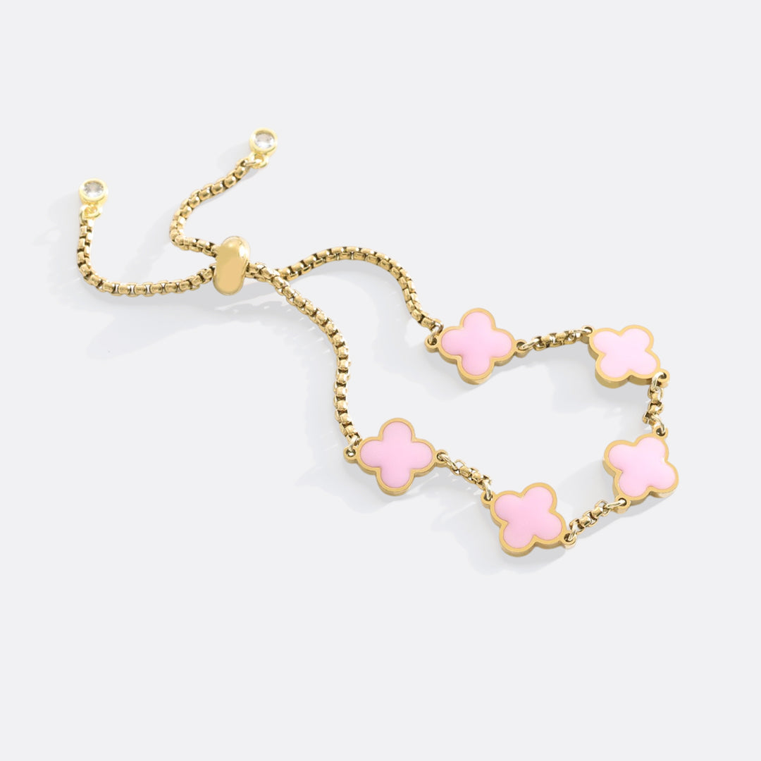 Pulsera esmaltada Trébol