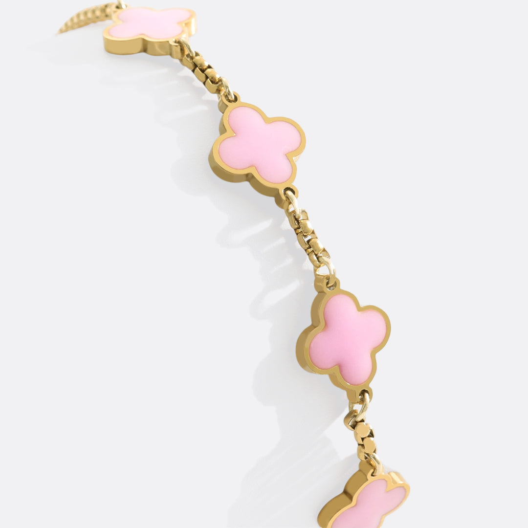 Pulsera esmaltada Trébol