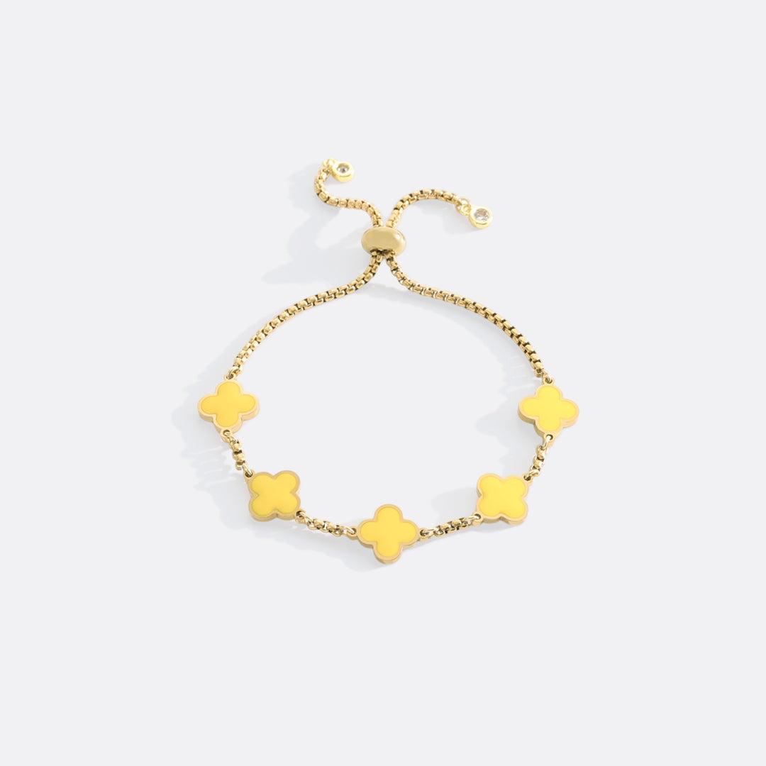 Pulsera esmaltada Trébol
