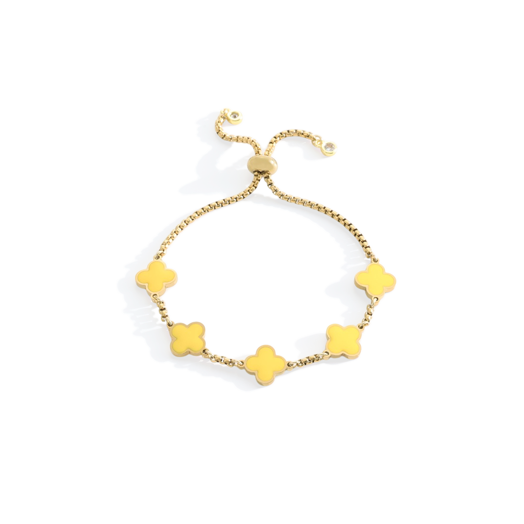 Pulsera esmaltada Trébol