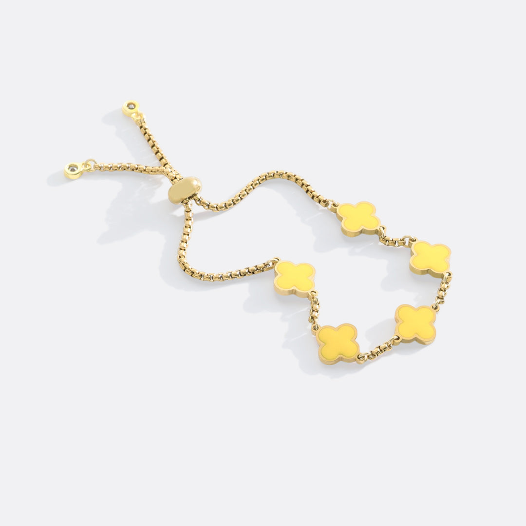 Pulsera esmaltada Trébol