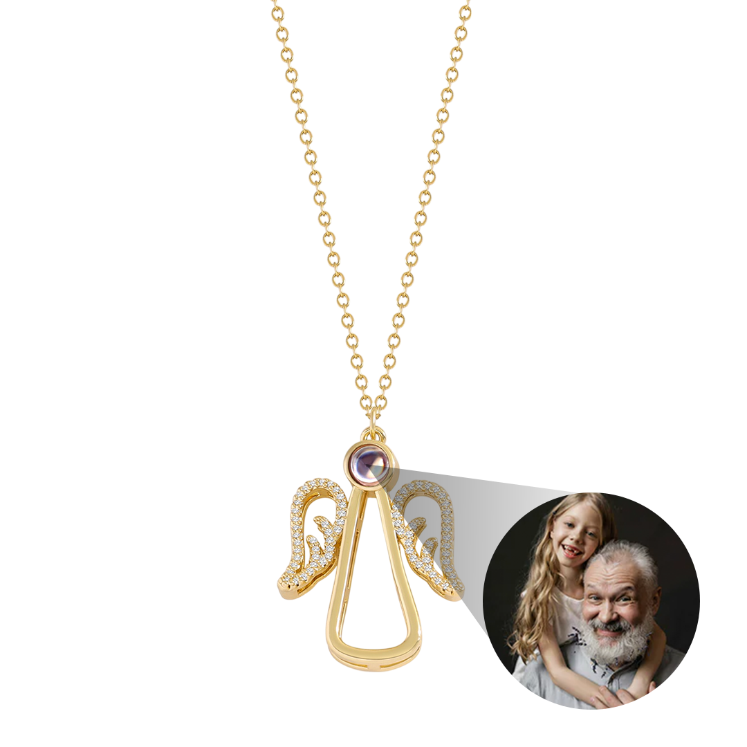 Collar personalizado Angel Photo Charm