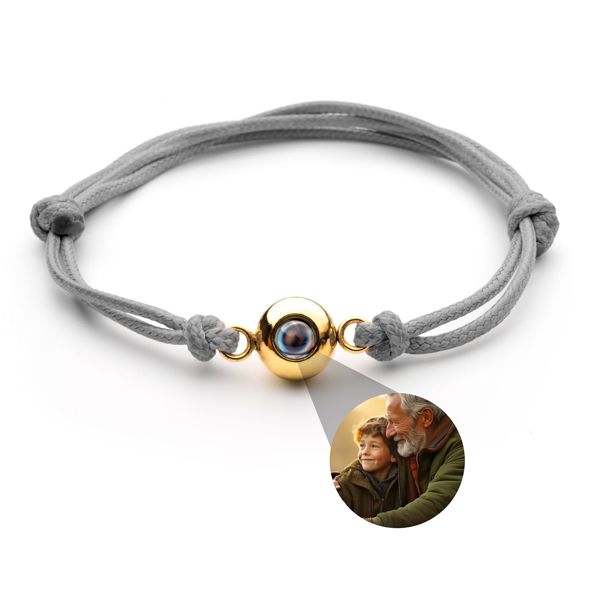 Pulsera con foto con tu foto - nudo marinero