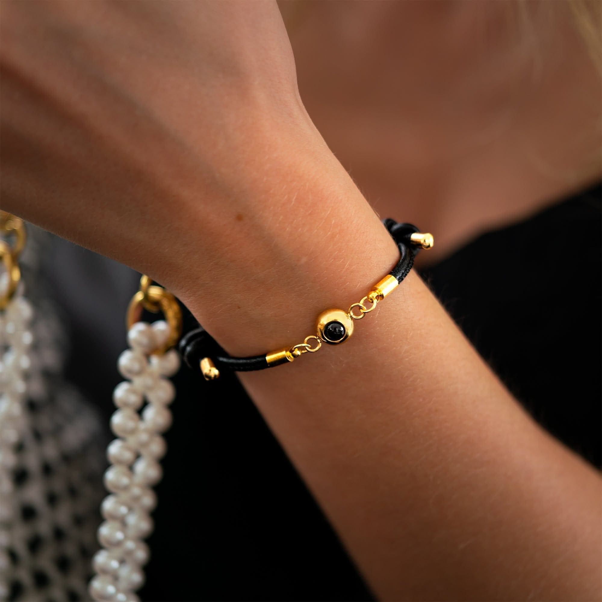 Pulsera fotográfica con tu propia foto - cuero