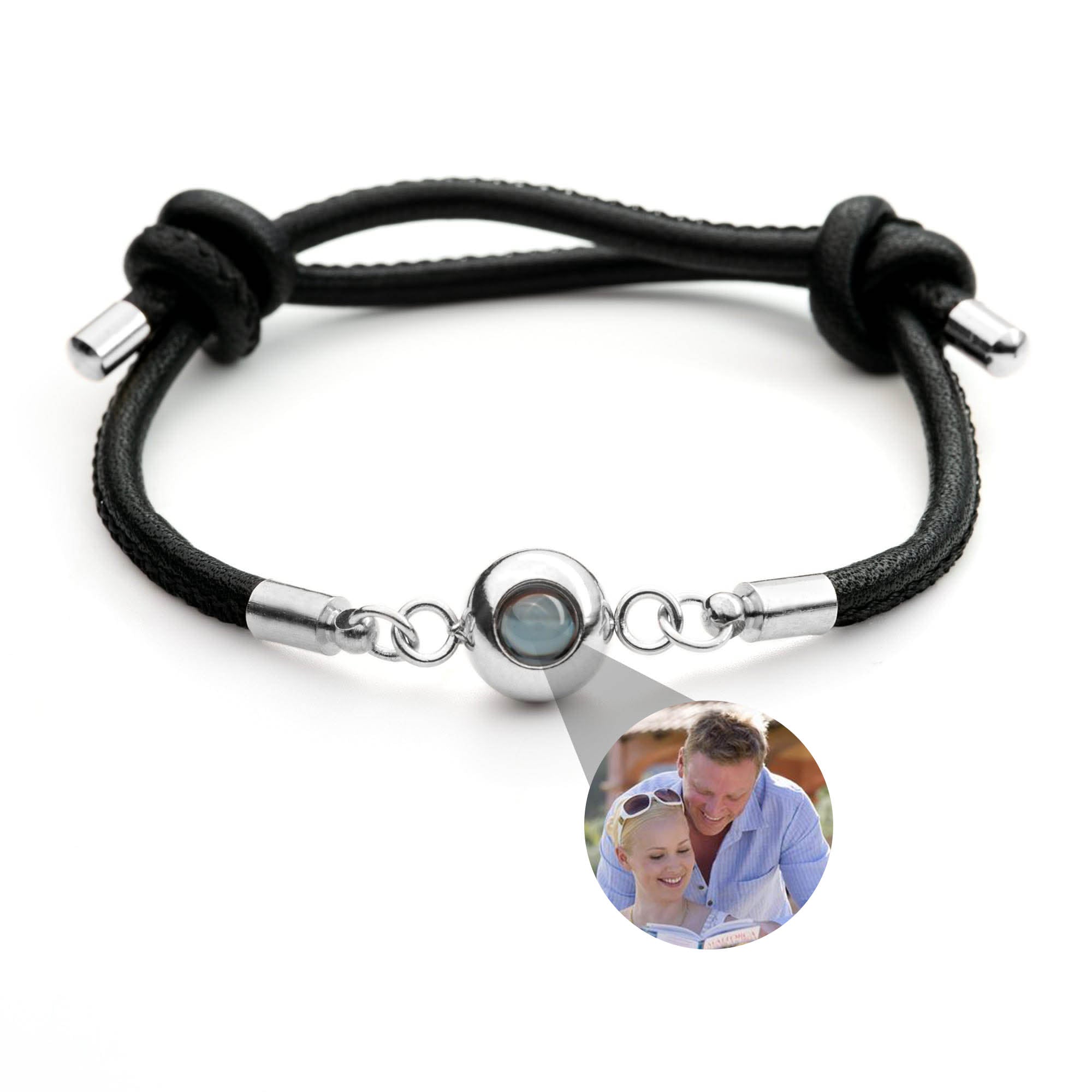 Pulsera fotográfica con tu propia foto - cuero