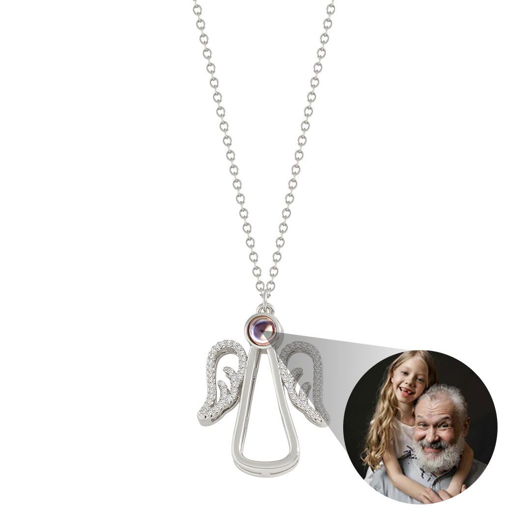 Collar personalizado Angel Photo Charm