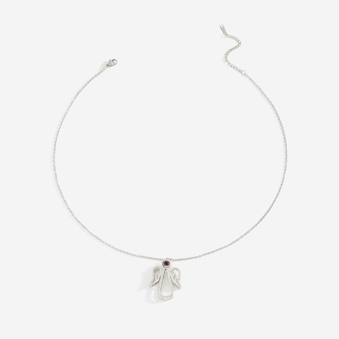 Collar personalizado Angel Photo Charm
