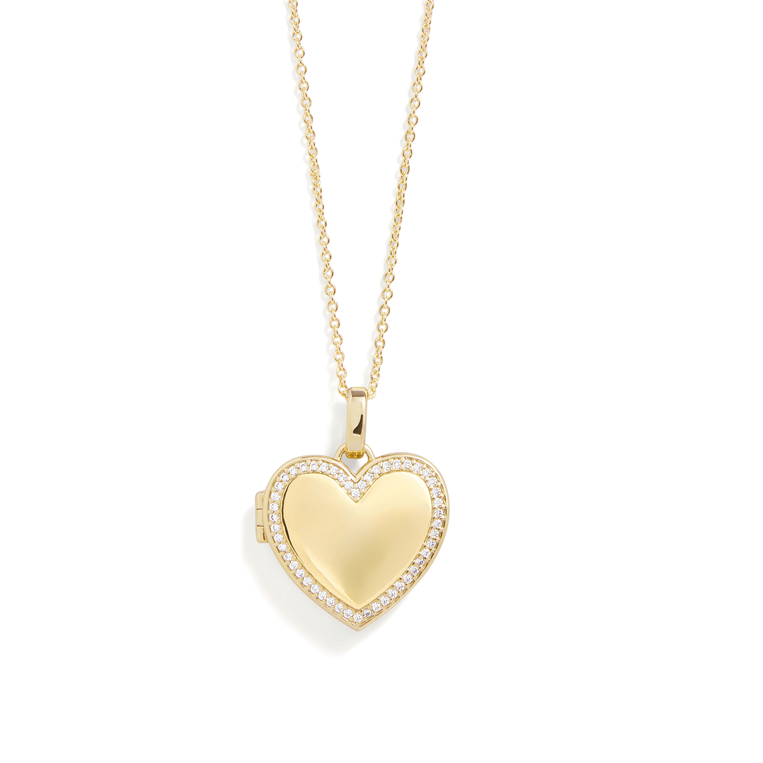 Collar con medallón de corazón personalizado