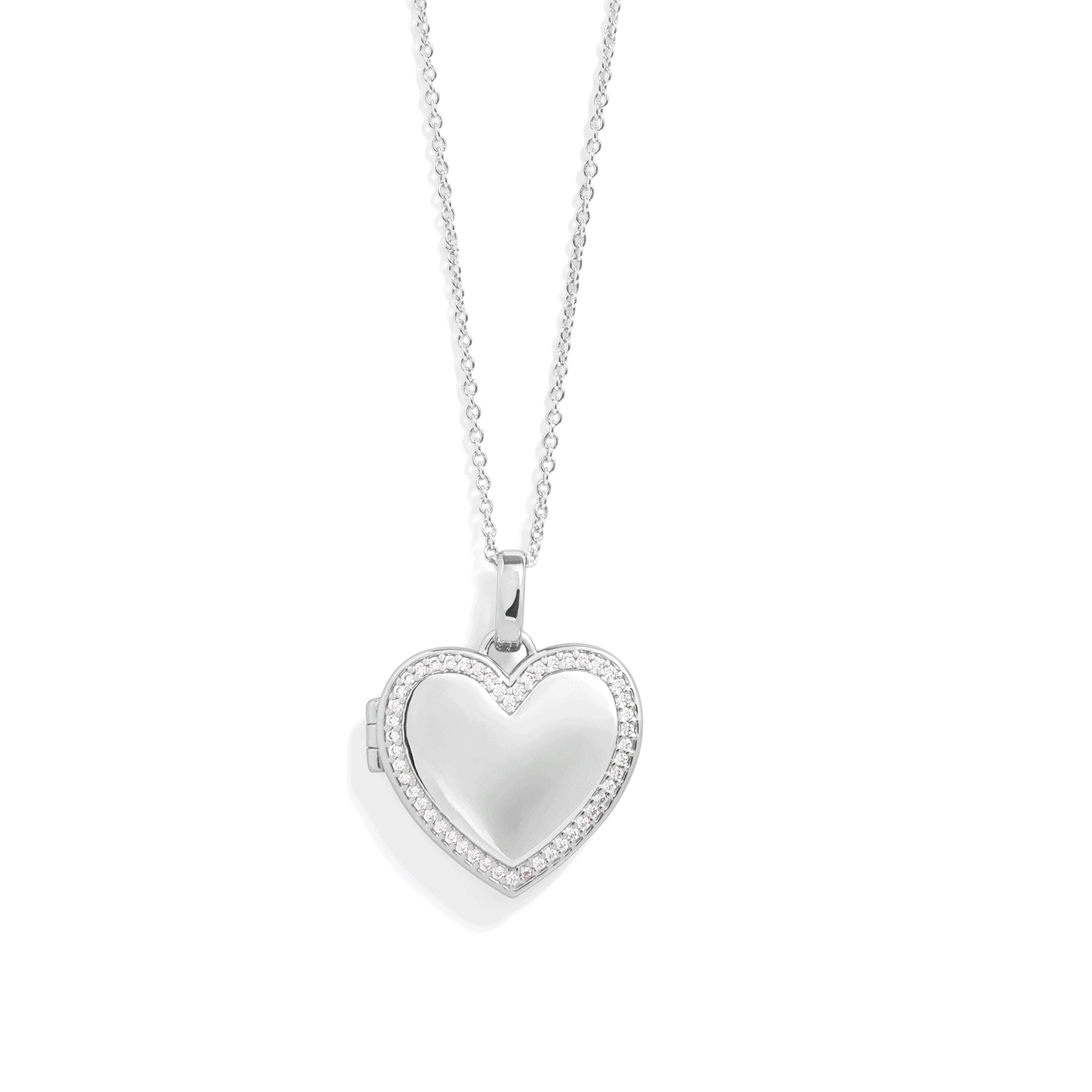 Collar con medallón de corazón personalizado