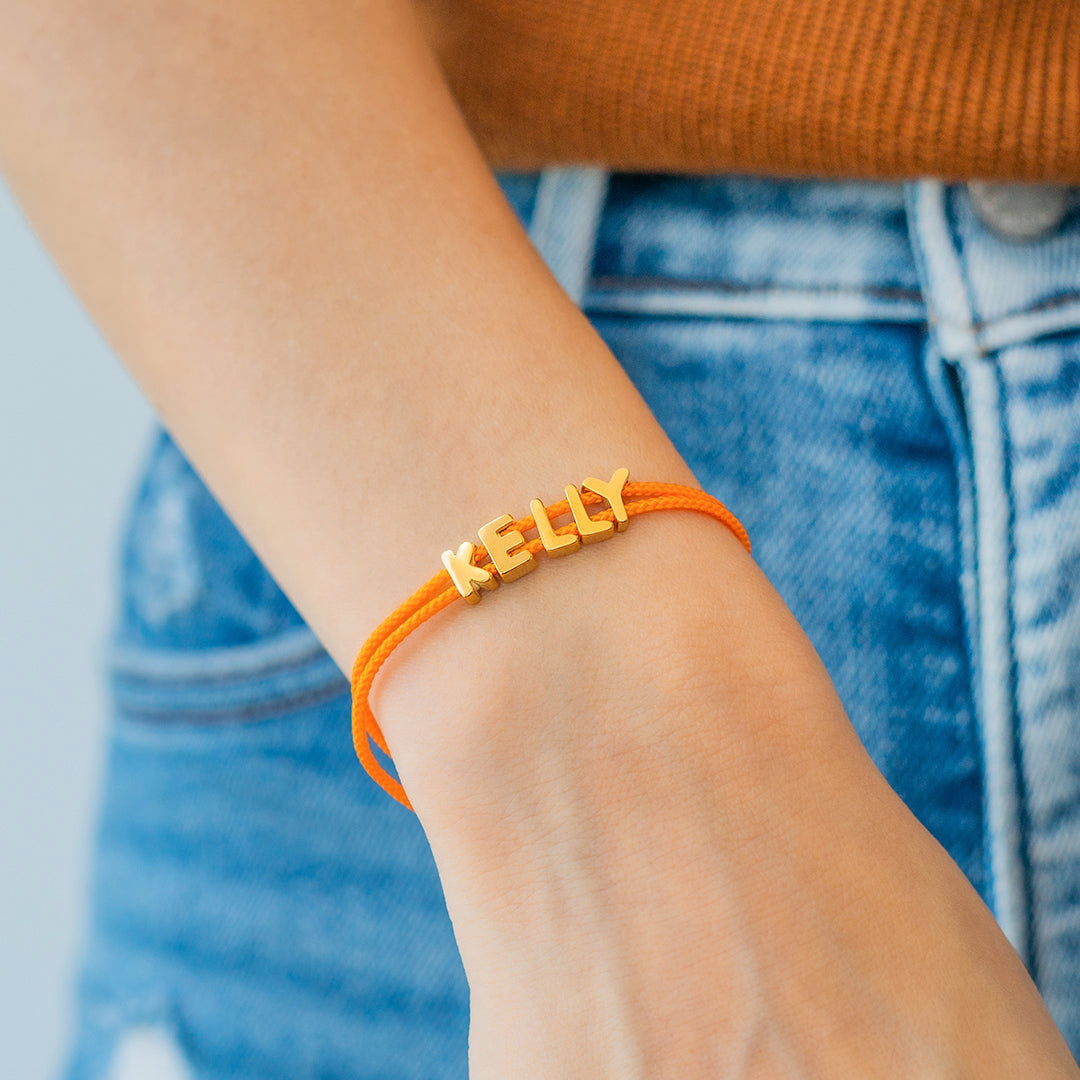 Pulsera personalizada ajustable con nombre