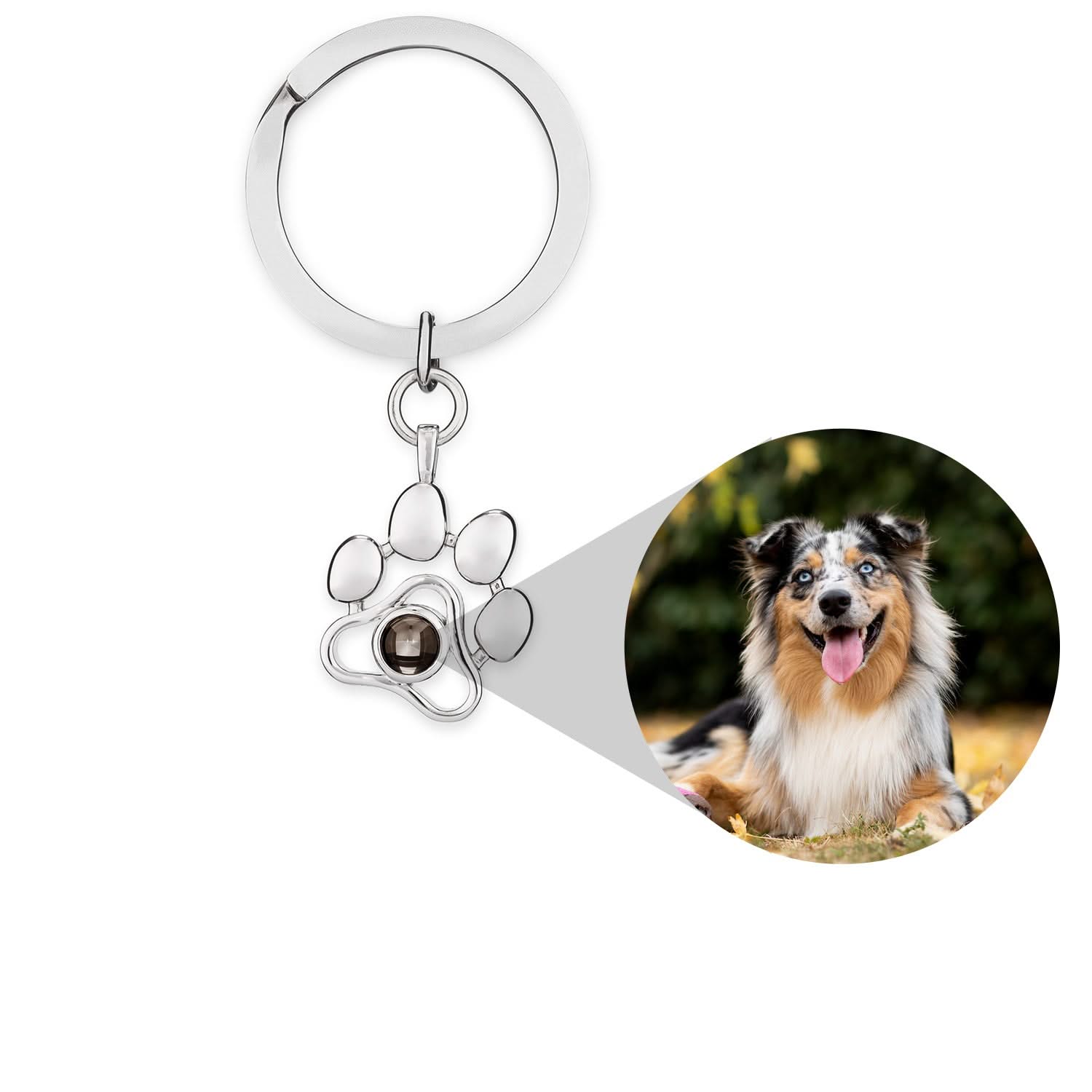 Llavero personalizado con foto de mascota