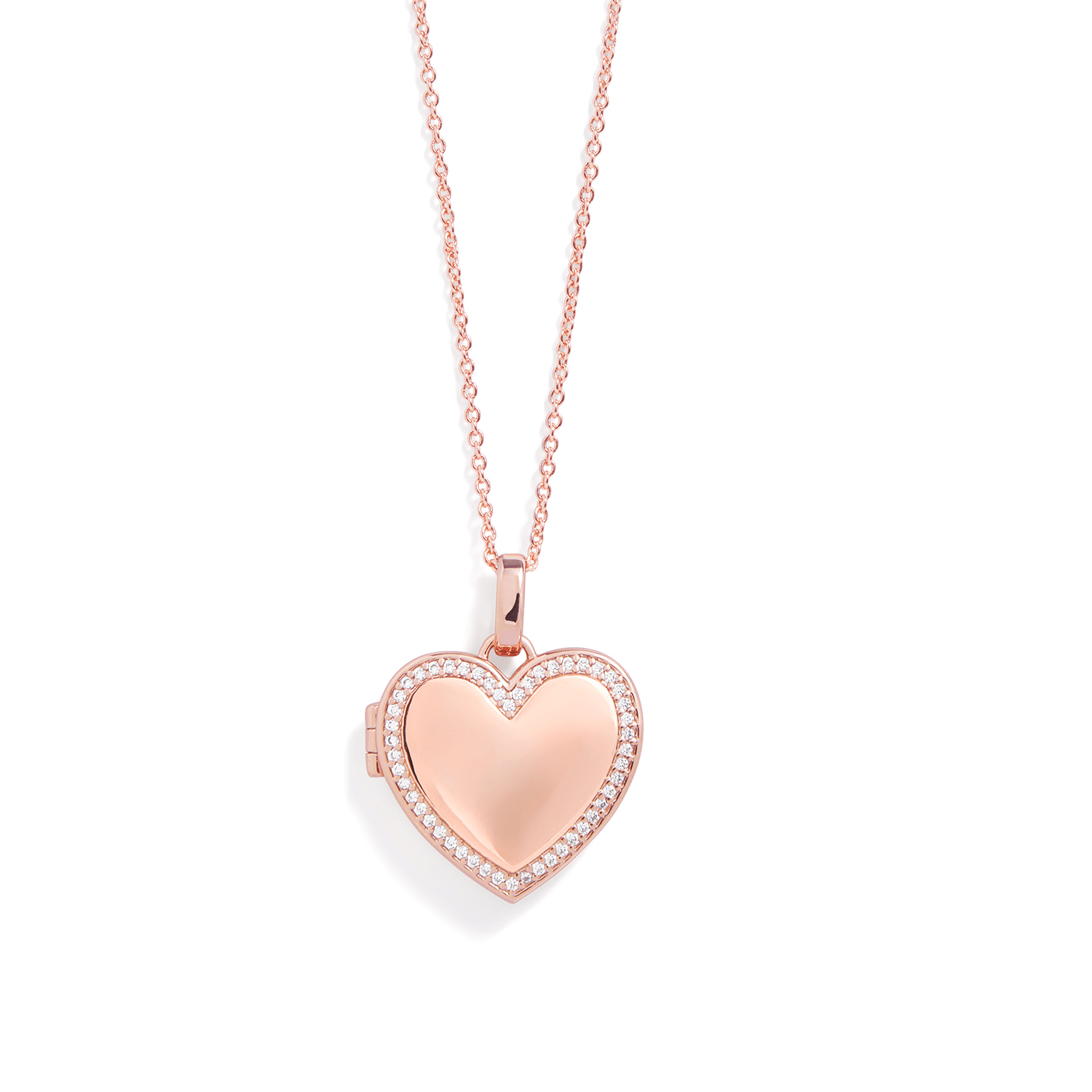 Collar con medallón de corazón personalizado