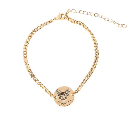 Pulsera con cara de mascota