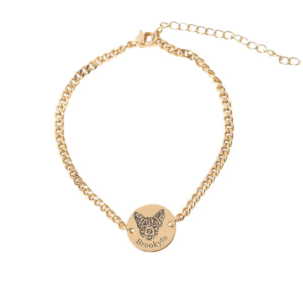 Pulsera con cara de mascota