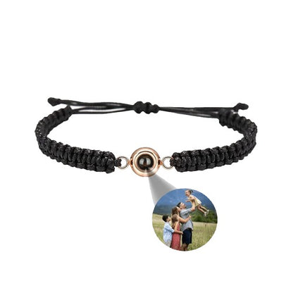 Pulsera trenzada personalizada con foto
