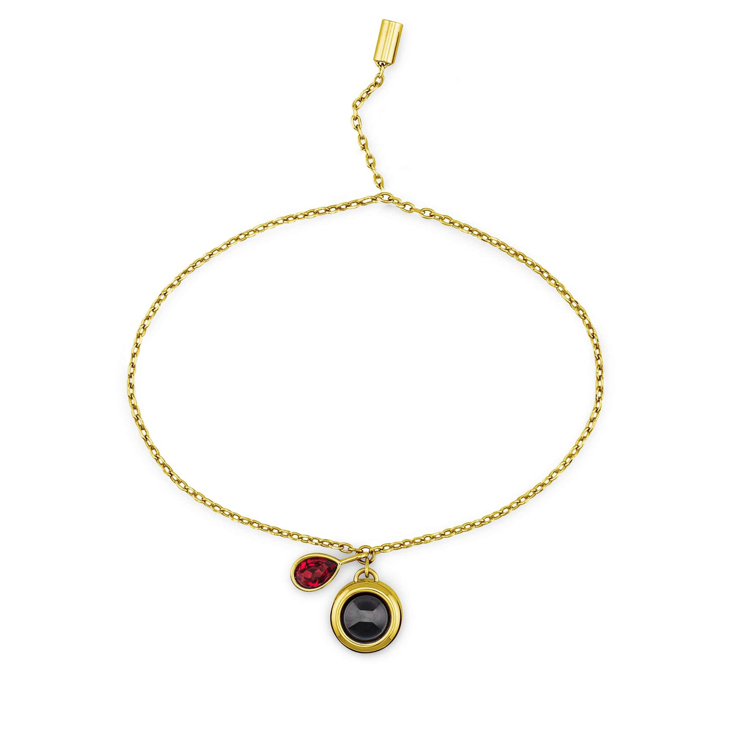 Pulsera deslizante personalizada con piedra de nacimiento