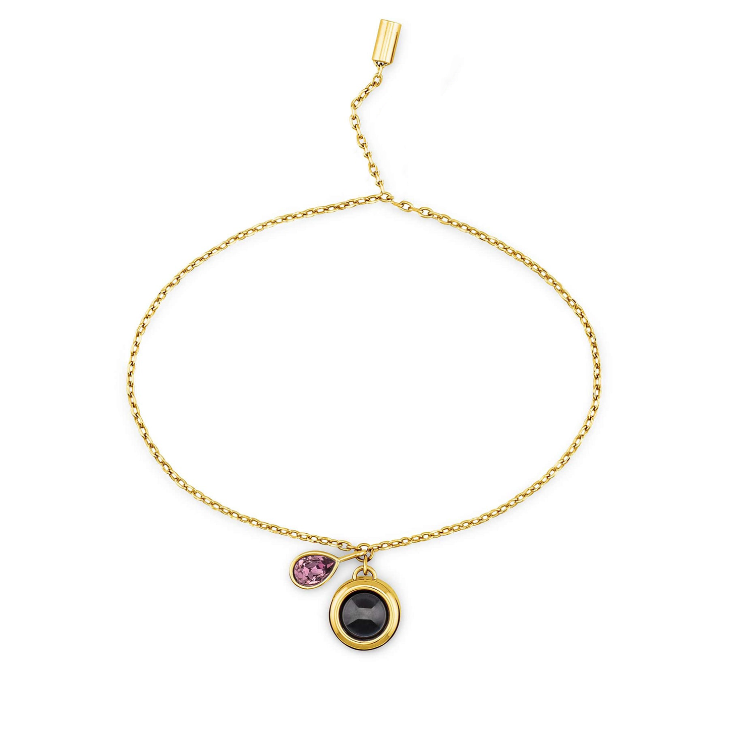 Pulsera deslizante personalizada con piedra de nacimiento