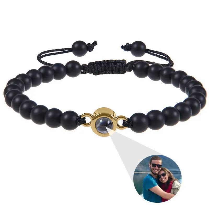 Pulsera con foto y cuentas