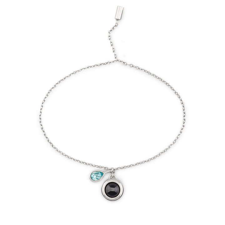 Pulsera deslizante personalizada con piedra de nacimiento