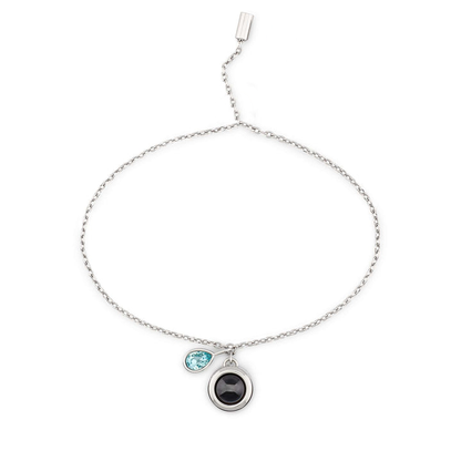 Pulsera deslizante personalizada con piedra de nacimiento