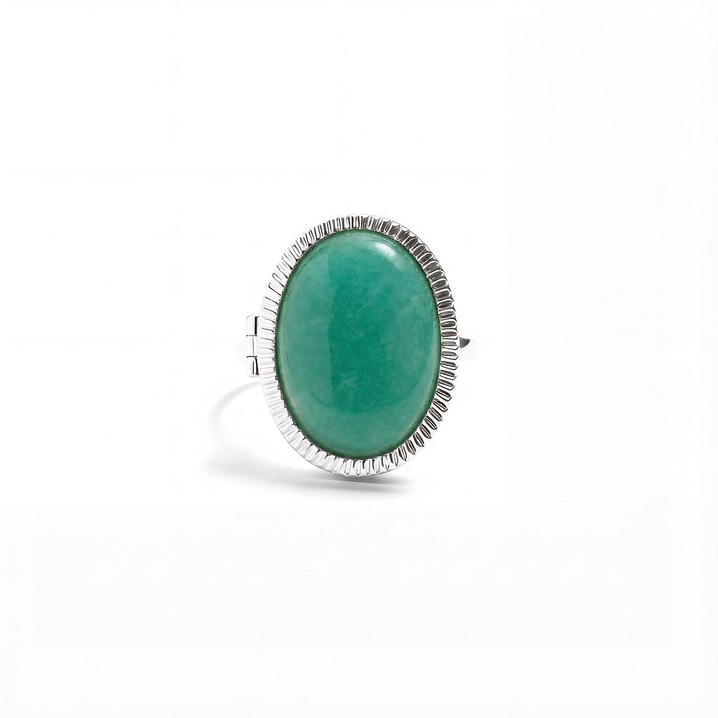 Anillo Medallón Personalizado con Piedras Semipreciosas