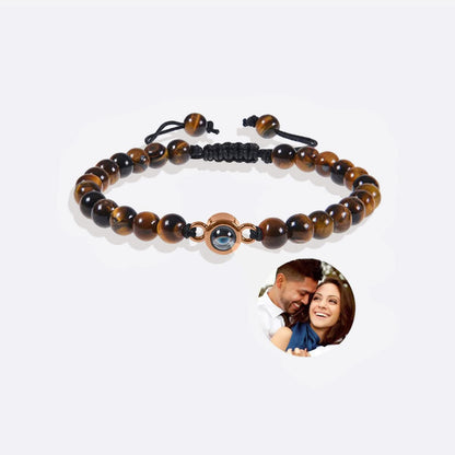 Pulsera con foto y cuentas