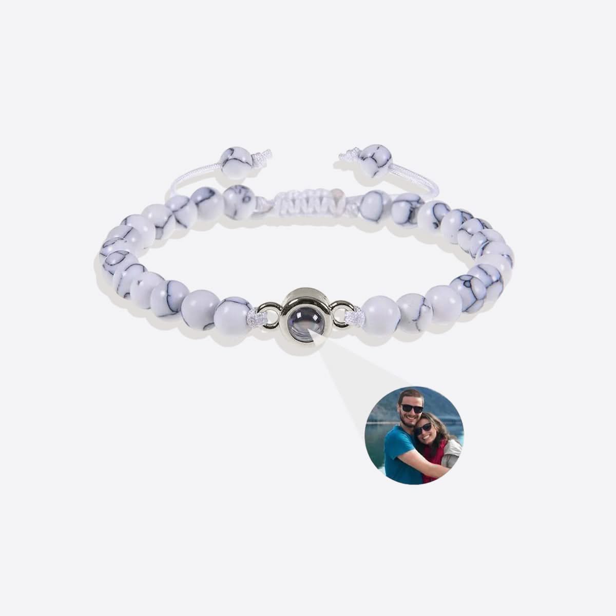 Pulsera con foto y cuentas