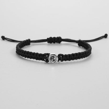 Pulsera trenzada personalizada con foto