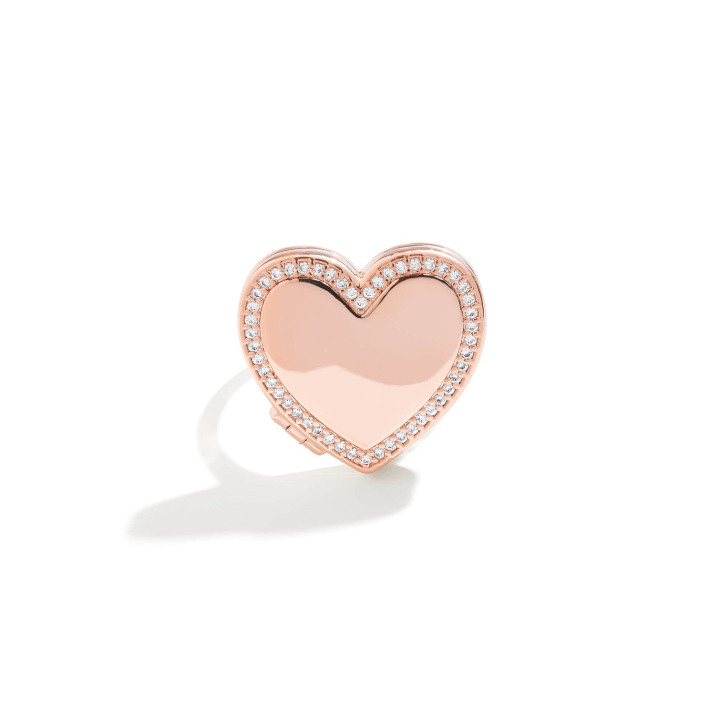 Anillo medallón corazón personalizado