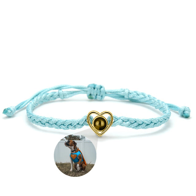 Pulsera ajustable con foto Corazón