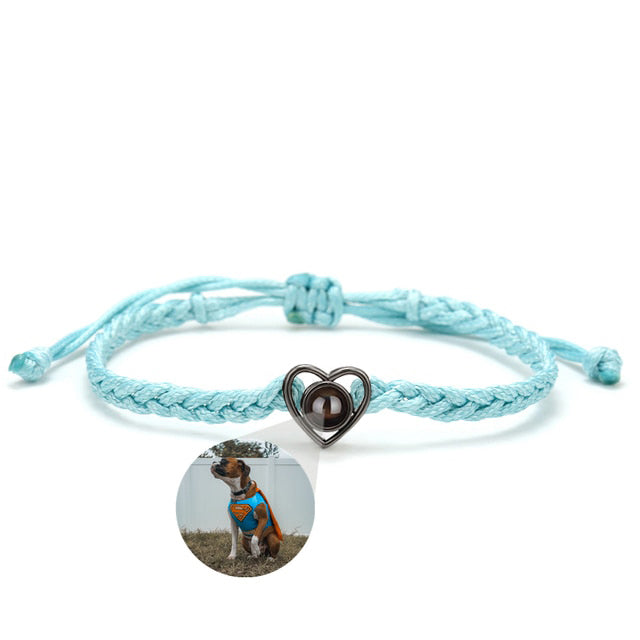 Pulsera ajustable con foto Corazón