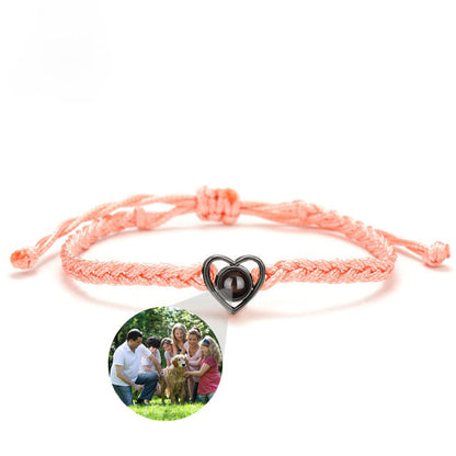 Pulsera ajustable con foto Corazón