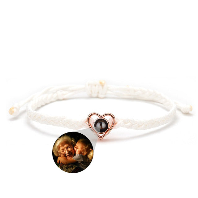 Pulsera ajustable con foto Corazón