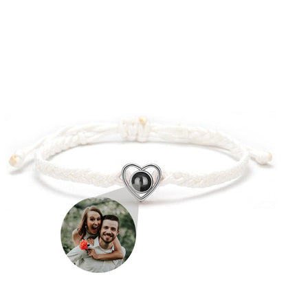 Pulsera ajustable con foto Corazón
