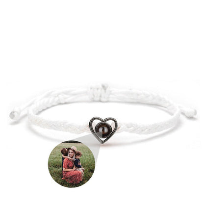 Pulsera ajustable con foto Corazón