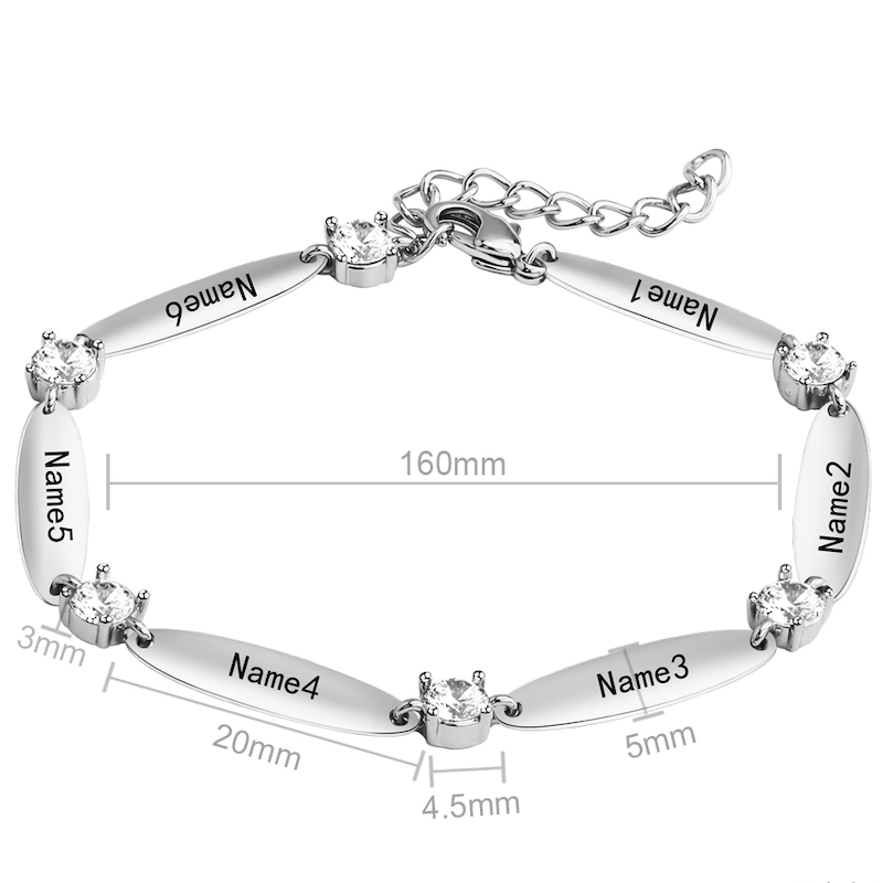 Pulsera personalizada con grabado