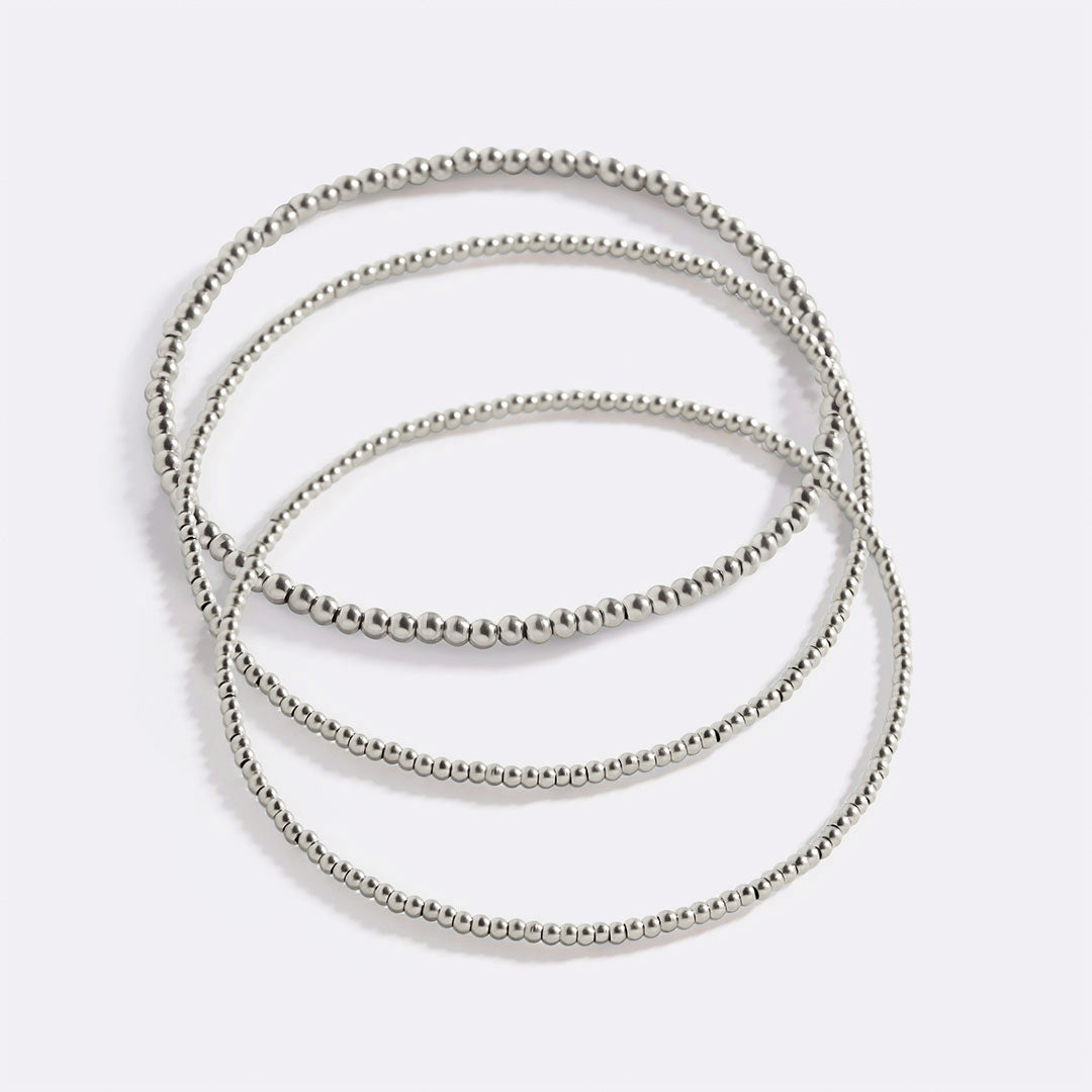 Set de Pulseras de Cuentas Mixtas
